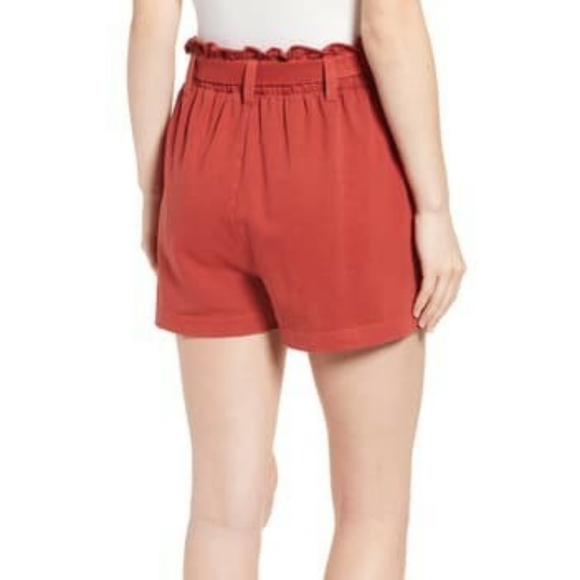✨Host Pick!✨ BP Paperbag High Waist Shorts in Rust - Picture 11 of 12
